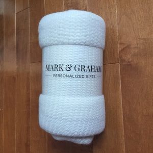 Mark and Graham Colourblock Grey Throw